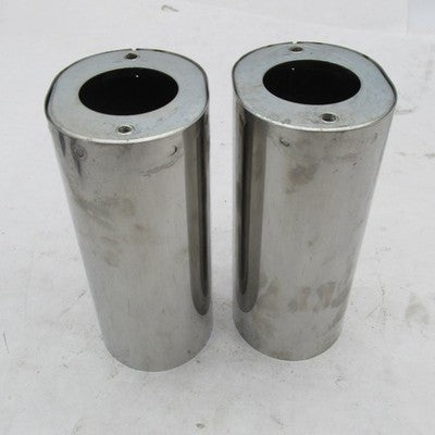 Pair Harley Davidson OEM Stock Chrome Fork Slider Covers FLHT 1986-201