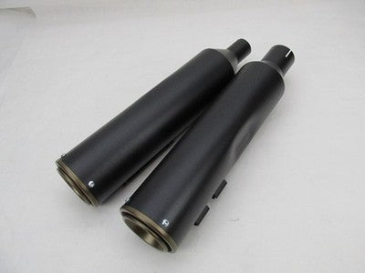 Rinehart Racing NOS Harley Davidson Pair Muffler Black with Bronze 500