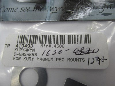 Kuryakyn NOS 4508 D-Washers 1620-1270 For Magnum Peg Mounts