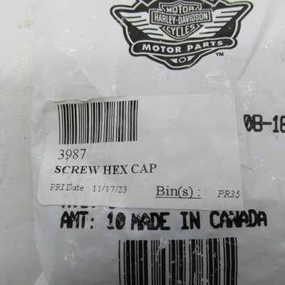 Lot of 6 Genuine Harley-Davidson OEM NOS Hex Cap Screws 5/16-18 x 3/4