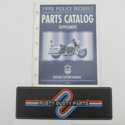 Harley-Davidson Official 1998 Police Models Parts Catalog Supplement 9