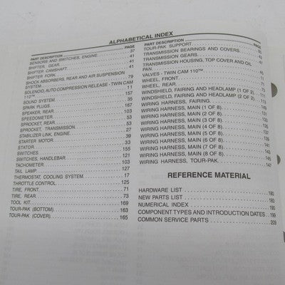 Harley Davidson Official Factory 2016 FLTRUSE Model Parts Catalog 9989
