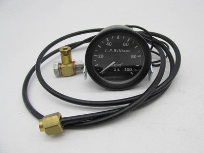 L.P Williams 2.25" Oil Pressure Gauge & Line