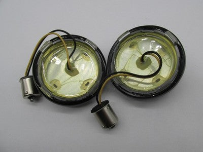 Ciro Fang NOS Signal Light Inserts Amber Black NIB 2040-2208
