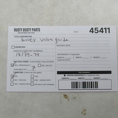 Harley-Davidson OEM +.008" Oversize Valve Guide 18139-79