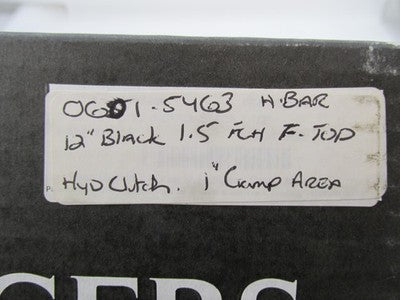 Fat Baggers NOS NIB EZ Install Flat Top Handlebars 12" Black 0601-5463