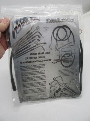 Magnum NOS XR Stainless Black Coated Brake Line Kit SBB1325-33