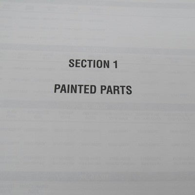 Harley Davidson OEM 1989-2006 Painted Parts Catalog Official Factory 9