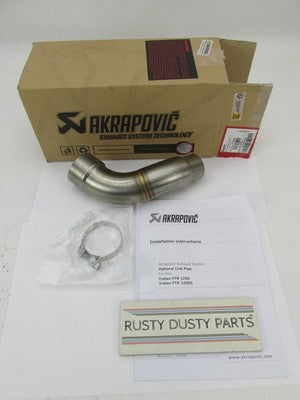 Akrapovic Optional Link Exhaust Pipe for Indian FTR 1200 1200S L-IN12R