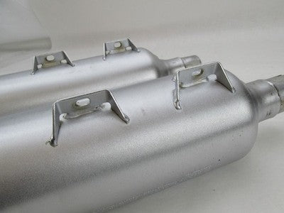 Pair of Harley-Davidson Genuine Stock Fat Bob Exhaust Mufflers 6490072