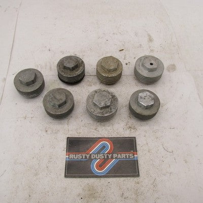 Mixed Lot of 7 Vintage Triumph BSA Genuine Rocker Box Caps Custom Tube