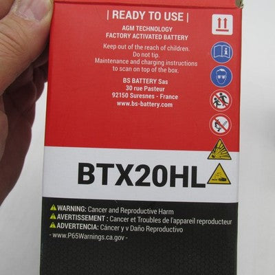 BS Battery NIB SLA-MAX Factory Activated 12V Maintenance Free Battery