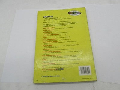 Clymer Honda 1983-1984 VT500 Service Repair Manual Book