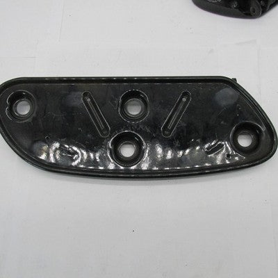 Pair of Harley Davidson Black Floorboard Foot Base Plates Streamliner