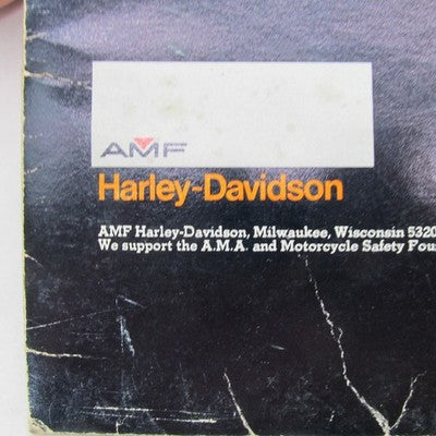 Vintage Harley Davidson 1981 AMF Police Motorcycles Brochure