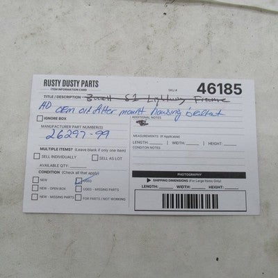 Harley Davidson OEM 99-06 Twin Cam Oil Filter Mount Bracket Black 2629