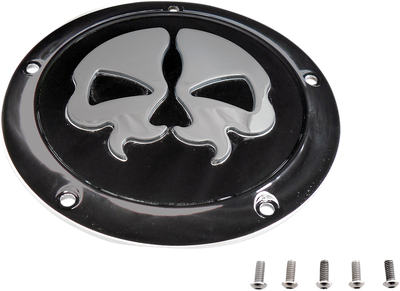 Drag Specialties Split Skull Derby Cover Black 1107-0553