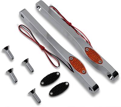 Pro-One Performance LED Front Turn Signals Chrome/Amber/Amber 909110