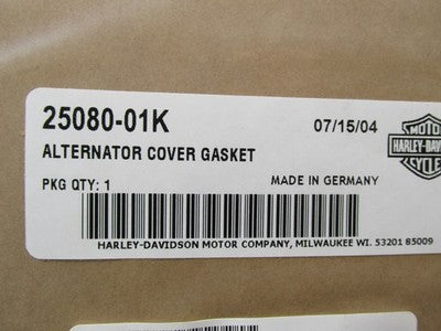 Harley Davidson Genuine OEM NOS 02-17 V-Rod Alternator Cover Gasket 25