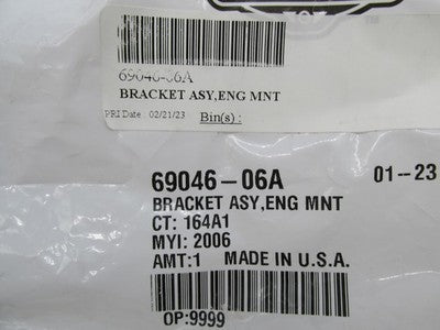 Harley-Davidson Genuine OEM NOS Top Engine Mount Bracket 69046-06A