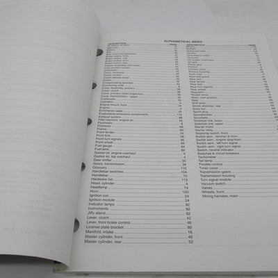 Harley-Davidson Official Factory 1999 FXR3 Model Parts Catalog 99427-9