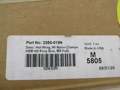 Memphis Shades NOS Harley Davidson Hot Wing King Size 2350-0199 MEM580