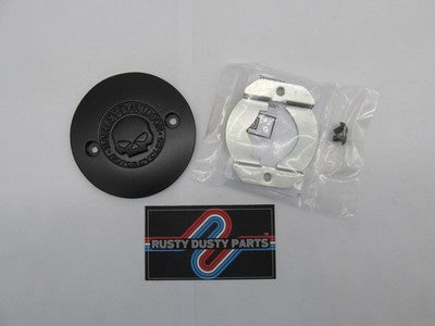 Harley-Davidson OEM NOS Willie G Skull Right Side Medallion Black 2580