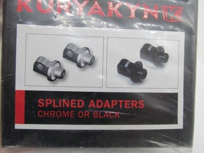 Kuryakyn NOS Harley Davidson Male Chrome Footpeg Splined Adapters 8881