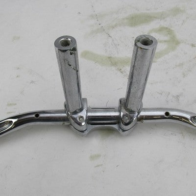 Harley Chrome Flat Tracker T-Bar 27" Spread Handlebars w/ 6" Risers &