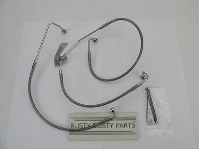 Drag Specialties Harley 2009-13 Dresser Rear NOn ABS Brake Line Kit 17