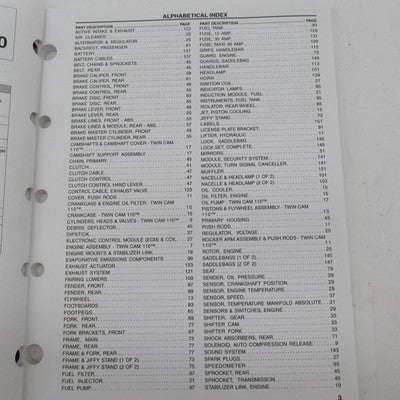 Harley Davidson Genuine 2013 FLHRSE5 Model Parts Catalog Manual 99433-