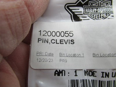 Harley Davidson Genuine NOS Clevis Pin 12000055