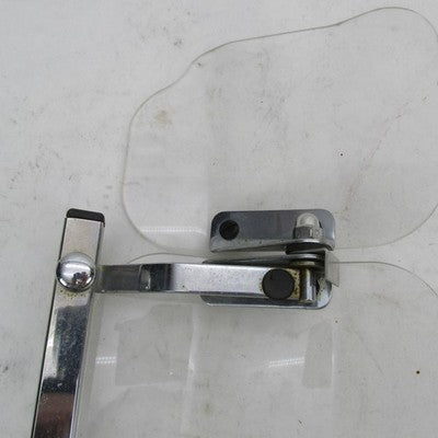 Pair of Baker Built Air Wings VTG Harley 13x6" Clear Wind Deflectors w