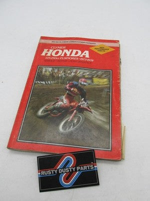 Clymer Honda 1973-1978 125-250CC Elsinores Service Repair Manual Book