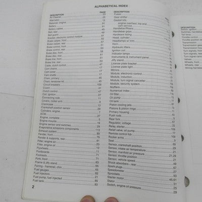 Harley Davidson Genuine 2004 FXSTDSE2 Model Parts Catalog Factory 9943