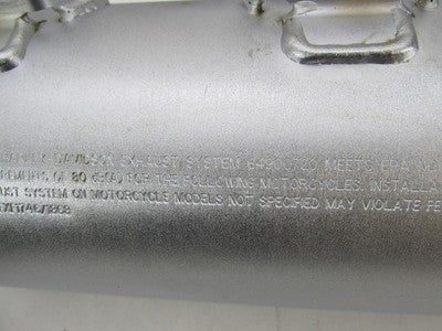 Pair of Harley-Davidson Genuine Stock Fat Bob Exhaust Mufflers 6490072