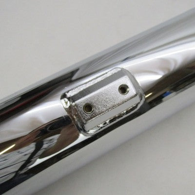 Pair Harley OEM Chrome Front + Rear Slip On Mufflers Softail 80607-07