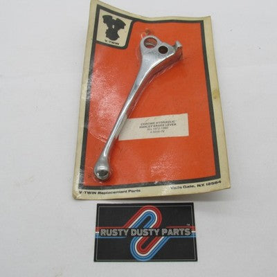 NOS V-Twin Chrome Hydraulic Brake Lever Fits Harley 1972-1980 45016-72
