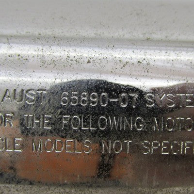 Harley Davidson OEM Single Chrome Rear Muffler Twin Cam Softail 65890-