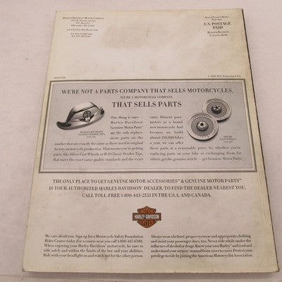 Harley Davidson 1999 Genuine Motor Accessories & Parts Catalog 99557-9