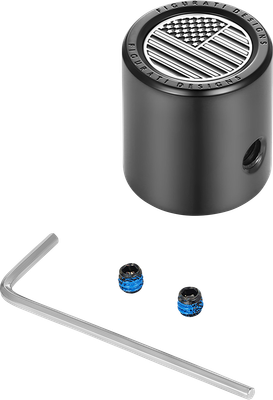 FIGURATI DESIGNS Heel-Toe Shifter Cover American Flag - Black FD26-HTS