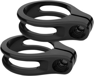 Roland Sands Design Gloss Black Turn Signal Fork Mounts 49mm 02072013B