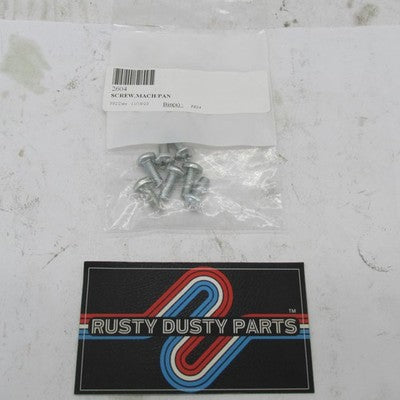 Lot of 7 Harley-Davidson OEM Pan Head Machine Screws 2604