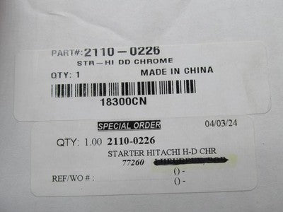 Drag Specialties NOS Harley 18300CN High Torque Starter Chrome 2110-02