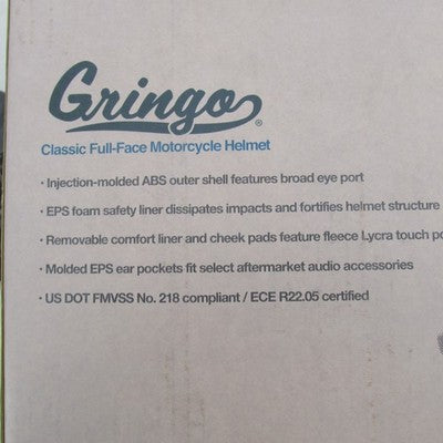 Biltwell NIB Gringo Large DOT Flat Black Factory Logo 1002-638-104 | 0