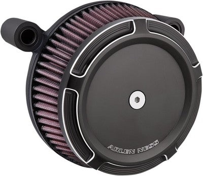 Arlen Ness Big Sucker Stage 1 Air Filter Kit With Slot Track Cover Bla