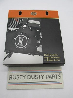 Harley Davidson Genuine NOS Derby Cover Dark Custom Logo Kit 25562-09