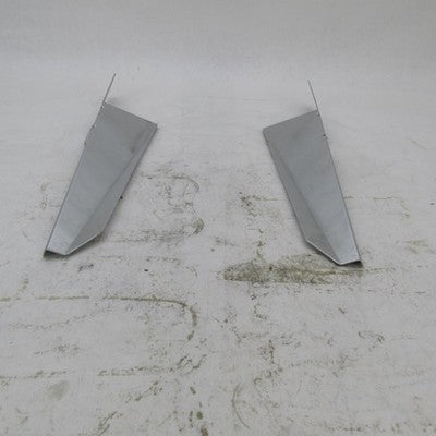 Pair Harley OEM Chrome Fork Mounted Wind Deflectors Lwr Fairings Touri