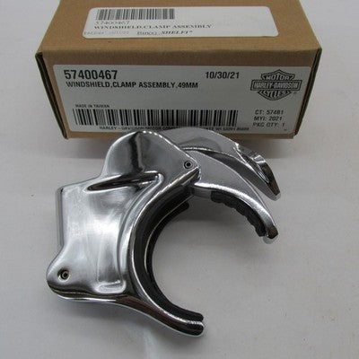 Harley-Davidson OEM NOS 49mm Quick-Release Windshield Clamp Chrome 574