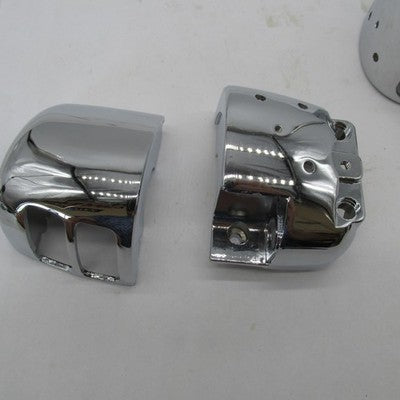 Pair of Harley Aftermarket Chrome Handlebar Switch Housings 96+